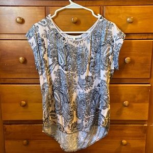 Paisley print top